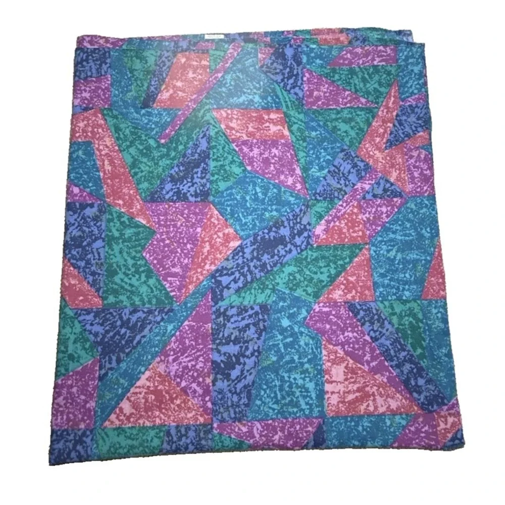 Springs Sheet Set Jeweled Marble QUEEN 90s Vtg Memphis Geo‎ Abstract Multicolor